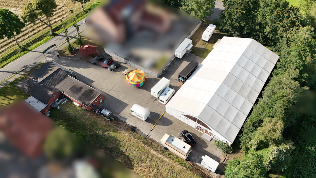 Lufzaufnahme vom Festplatz des Schützenverein Neurhede e.V.