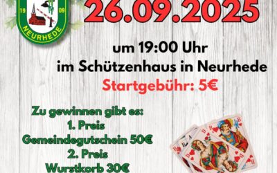 Preisdoppelkopf – Turnier im Schützenhaus